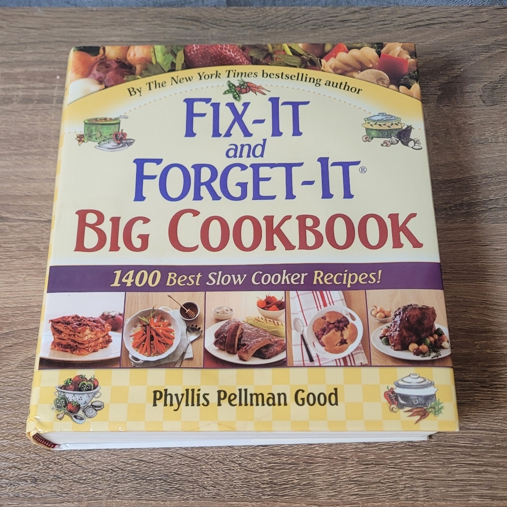 Fix-It and Forget-It Big Cookbook by — Cream & Purple Cover